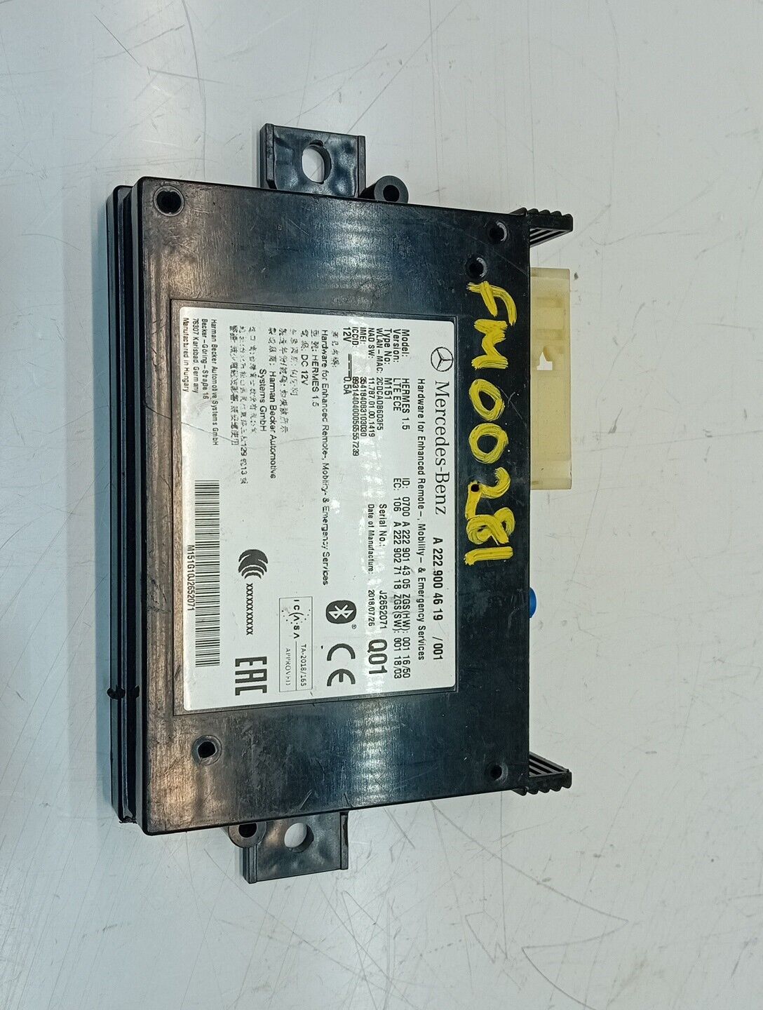 Mercedes W205 W213 Bluetooth Hermes LTE Control Unit Module  A2139002210 FM00281