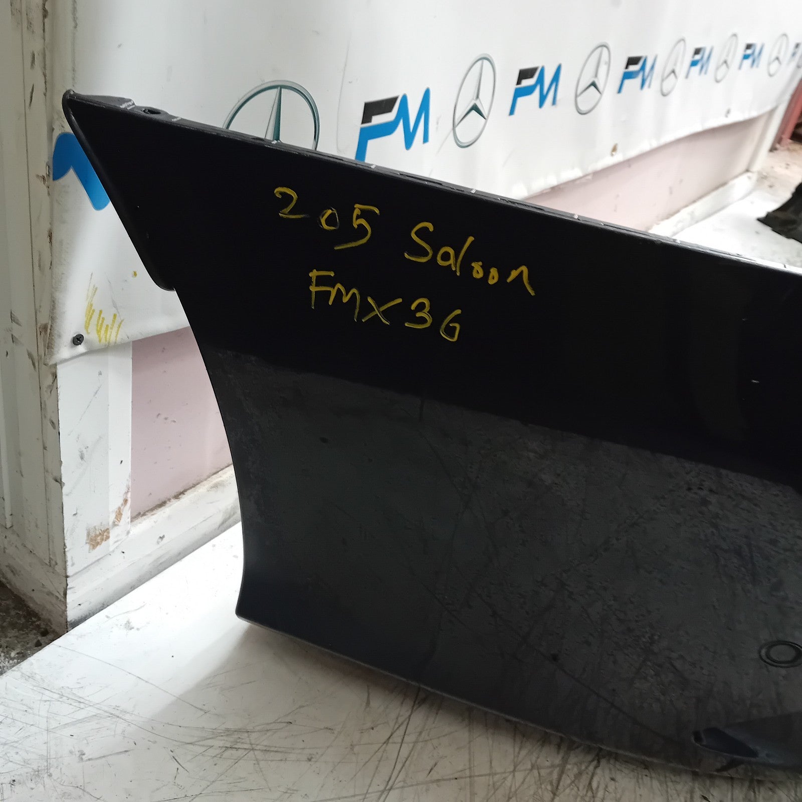 MERCEDES C-CLASS W205 SLN REAR BUMPER 2014 ON BLUE COMPLETE A2058555738 FMX36