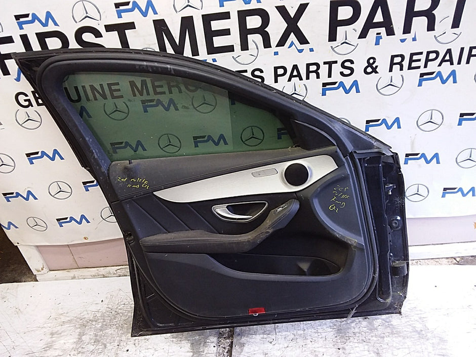 MERCEDES C-CLASS W205 SLN PASSENGER FRONT DOOR NSF BLACK 2014-21 COMPLETE FMD622