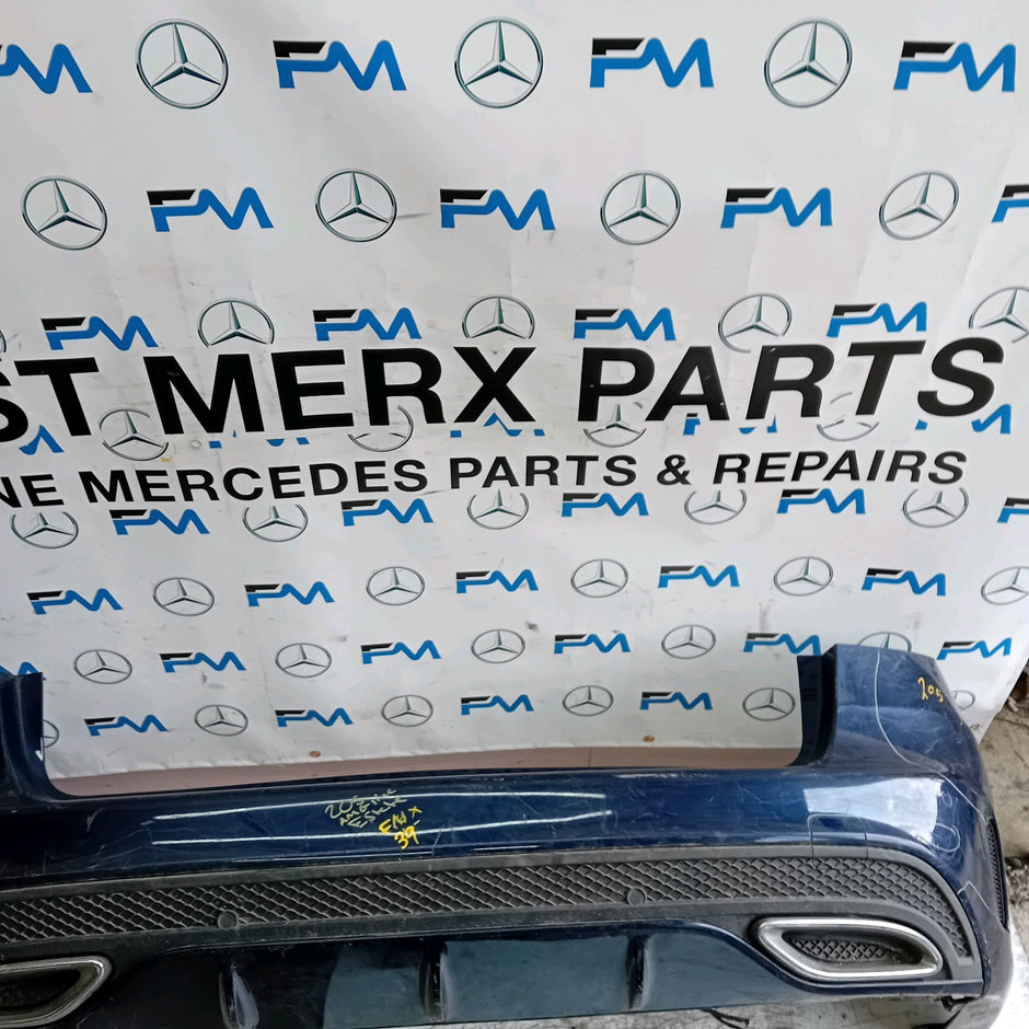 MERCEDES C-CLASS S205 EST REAR BUMPER 2014 BLUE  A2058856238 COMPLETE FMX39
