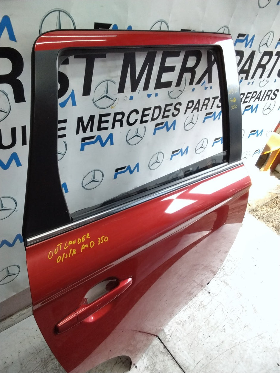 MITSUBISHI OUTLANDER MK3 DRIVER SIDE REAR DOOR OSR 2013 RED COMPLETE FMD350