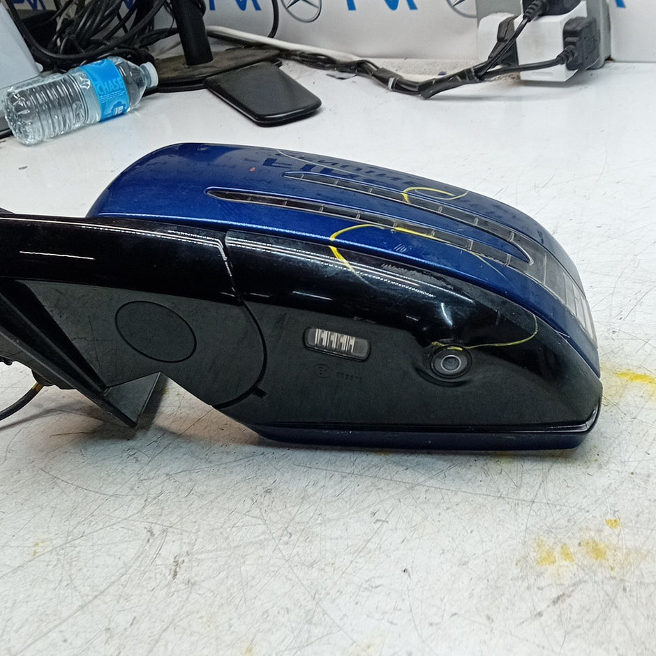 MERCEDES E-CLASS W207 PASSENGER WING MIRROR NS BLUE PL A2078103719 CAMERA FMM76