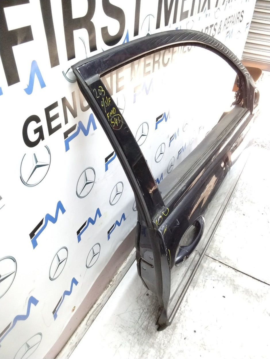 MERCEDES C-CLASS W203 SLN DRIVER FRONT DOOR OSF BLACK 2001-04 FMD541