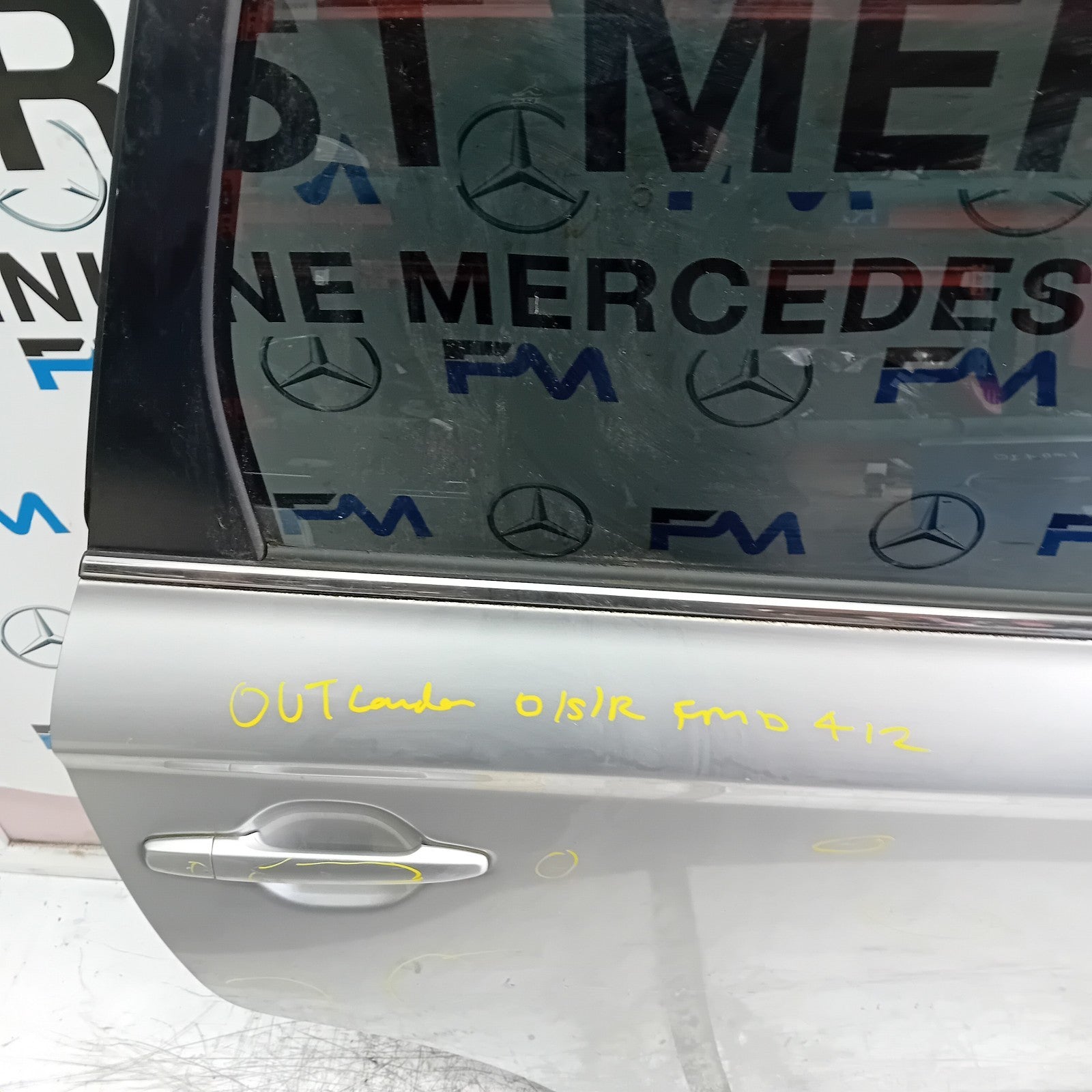 MITSUBISHI OUTLANDER MK3 DRIVER SIDE REAR DOOR OSR SILVER 2013 FMD412