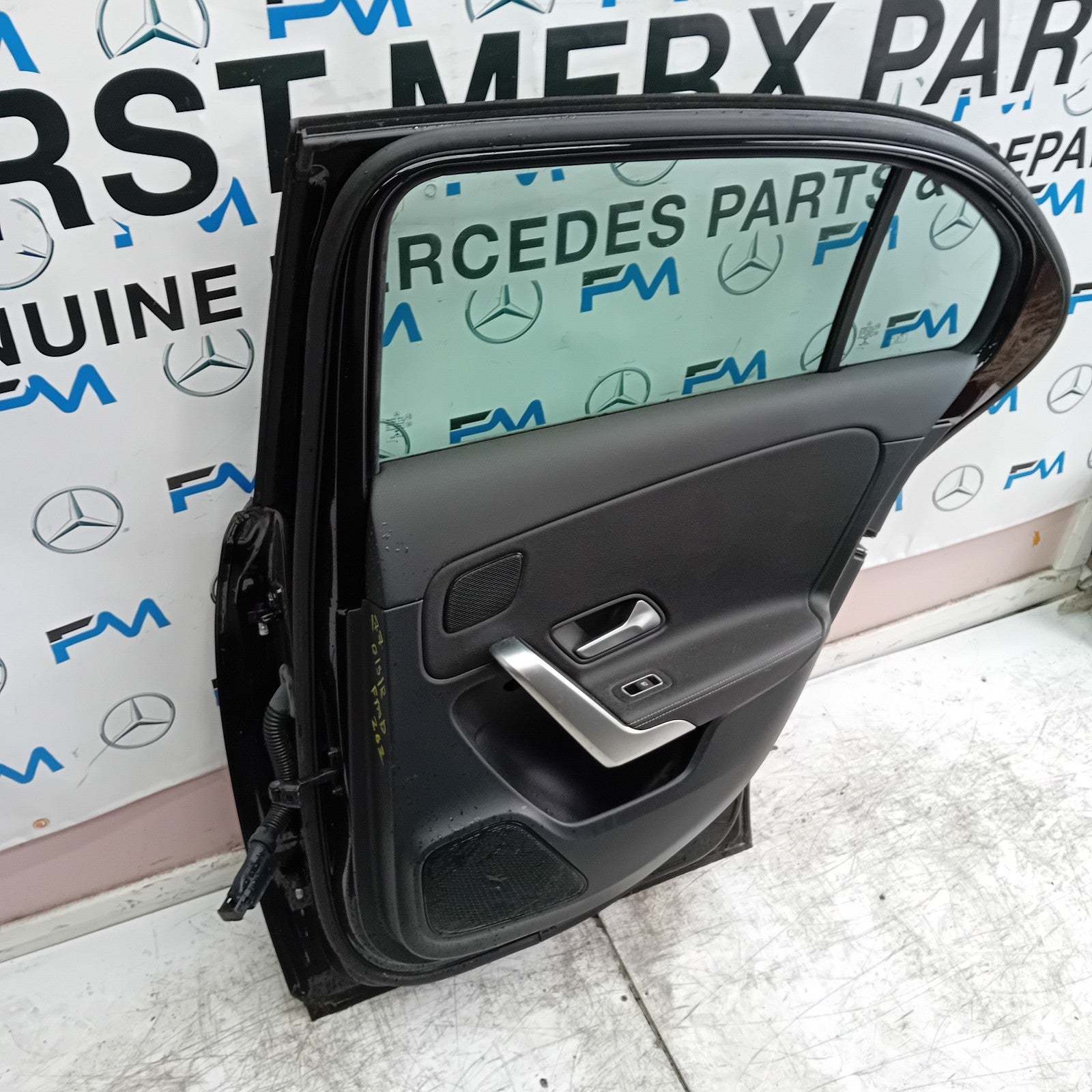 MERCEDES A-CLASS W177 SLN DRIVER REAR DOOR OSR BLACK 2018 ON COMPLETE FMD262
