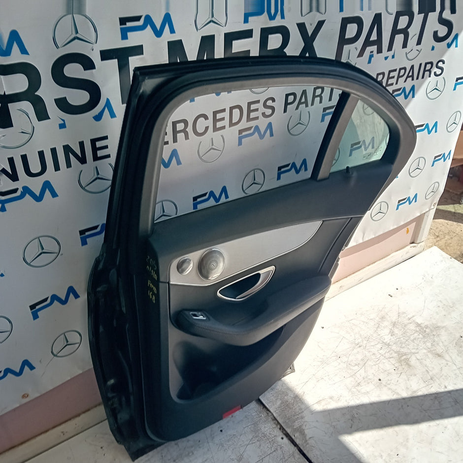 MERCEDES C-CLASS W205 COP PASSENGER REAR DOOR N/S/R GREY 2014 ON COMPLETE FMD168