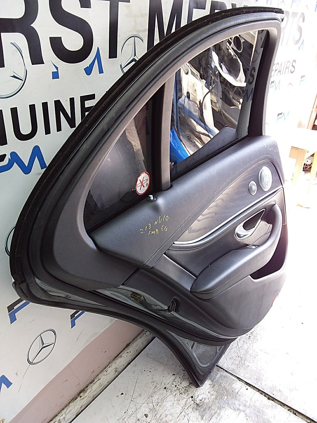 MERCEDES E-CLS W213 SLN PASSENGER REAR DOOR NSR GREY 2016-23 COMPLETE FMD610
