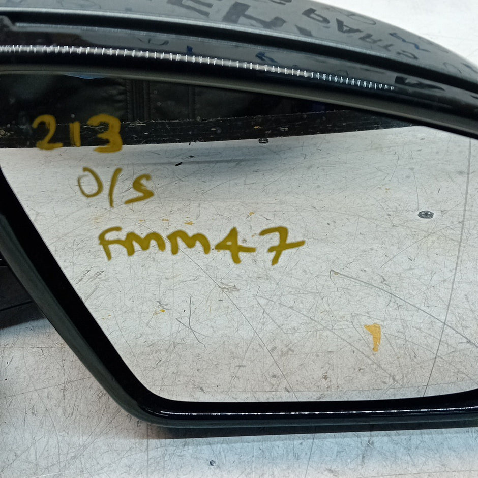 MERCEDES E-CLASS W213 DRIVER SIDE WING MIRROR GREY A2138102800 PL 2016 ON FMM47