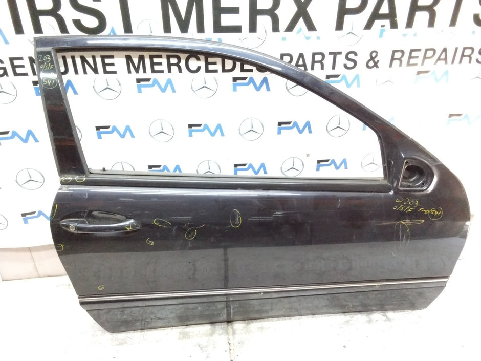 MERCEDES C-CLASS W203 SLN DRIVER FRONT DOOR OSF BLACK 2001-04 FMD541