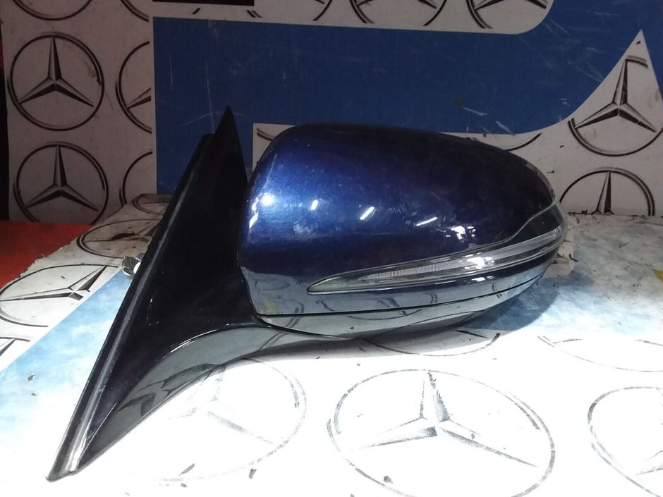 MERCEDES E CLASS W213 MIRROR PASSENGER SIDE A2138102500 16-20  BLUE