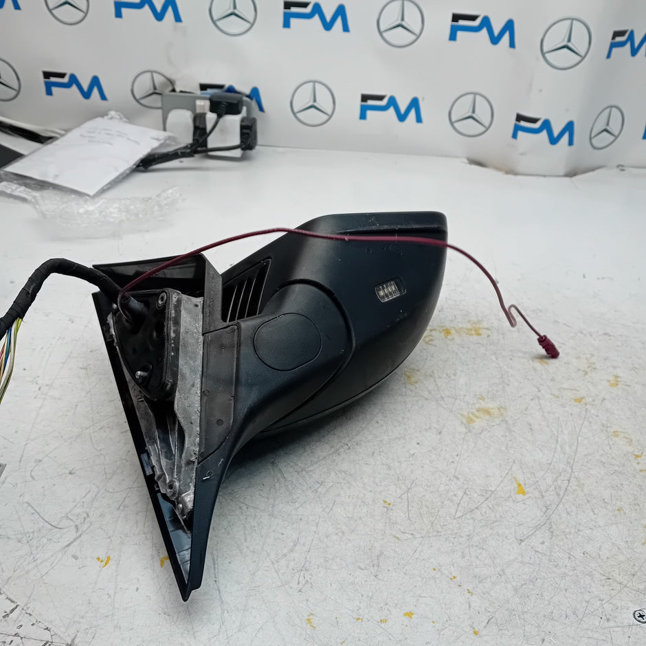 MERCEDES C-CLASS 2014 On W205 DRIVER SIDE WING MIRROR BLACK FMM5