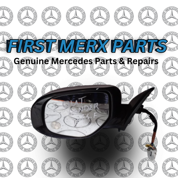 MITSUBISHI OUTLANDER 2013 PASSENGER SIDE MIRROR WHITE - BLIND SPOT WITH CAMERA