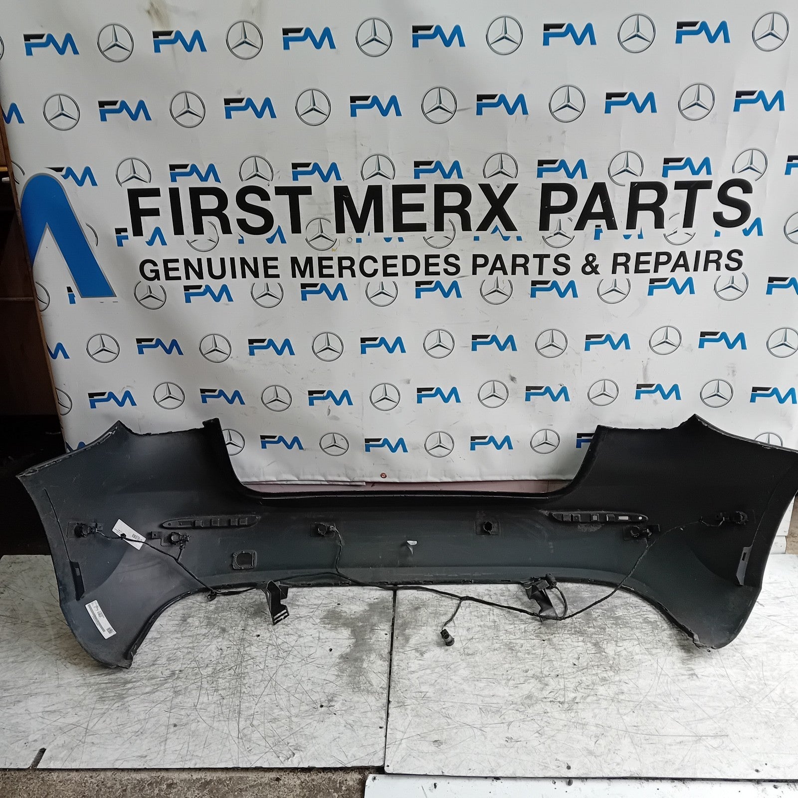 MERCEDES BENZ  A-CLASS W177 REAR BUMPER A1778856502 2018 BLACK FMX17