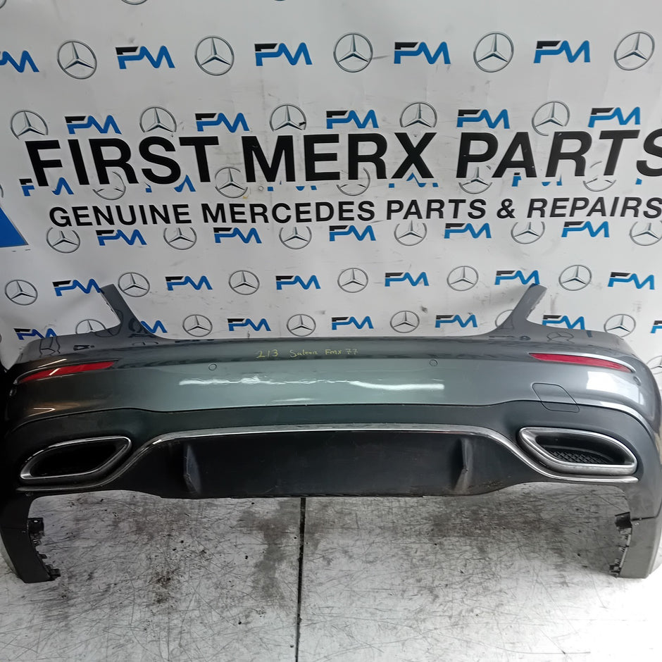 MERCEDES BENZ E-CLASS W213 SALOON REAR BUMPER GREY 2016 ON A2138850001 FMX77