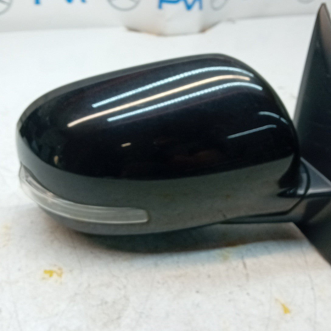 MITSUBISHI OUTLANDER MK3 DRIVER SIDE WING MIRROR OSF BLACK 2013 FMM62
