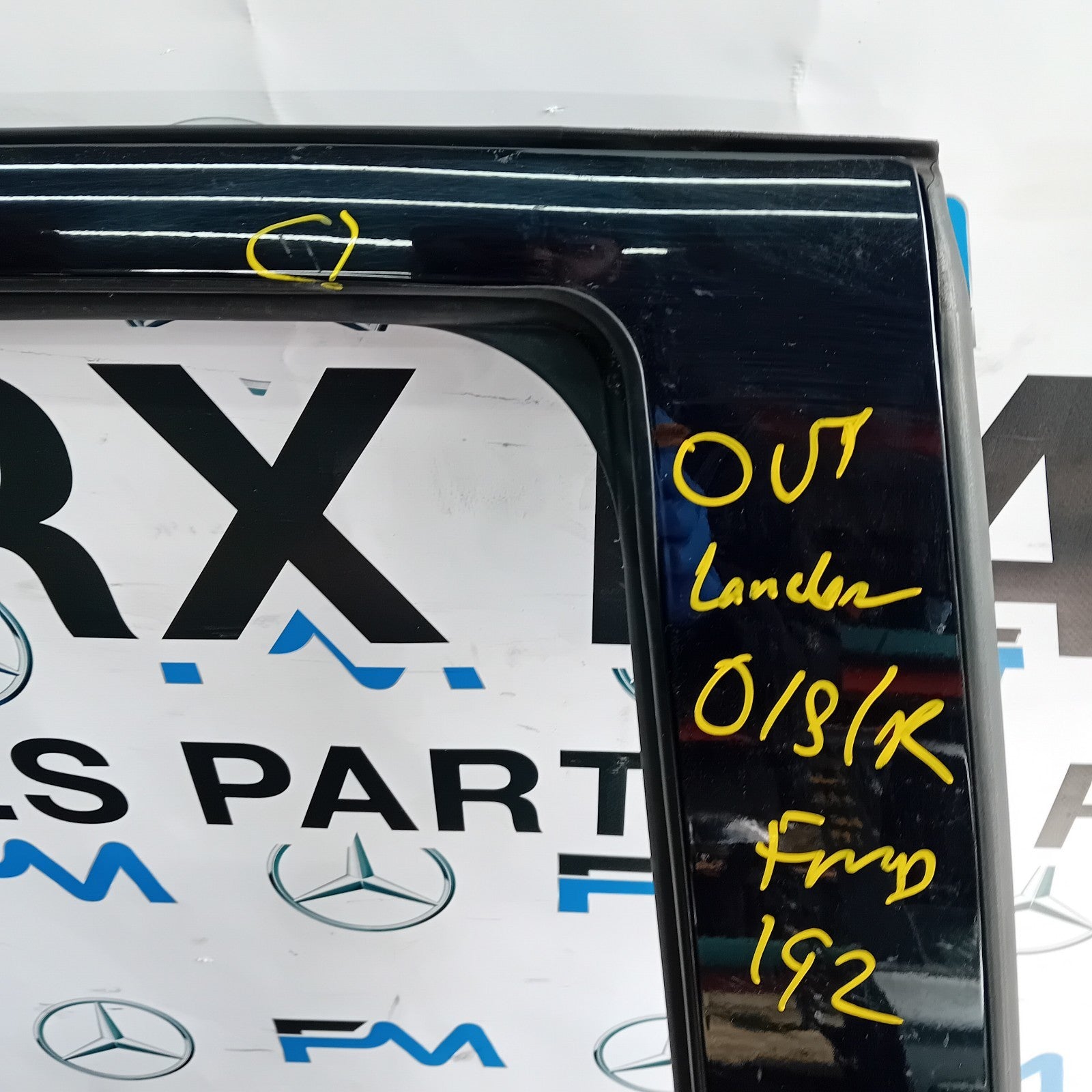 MITSUBISH OUTLANDER MK3 DRIVER SIDE REAR DOOR OSR BLACK 2013 COMPLETE FMD192