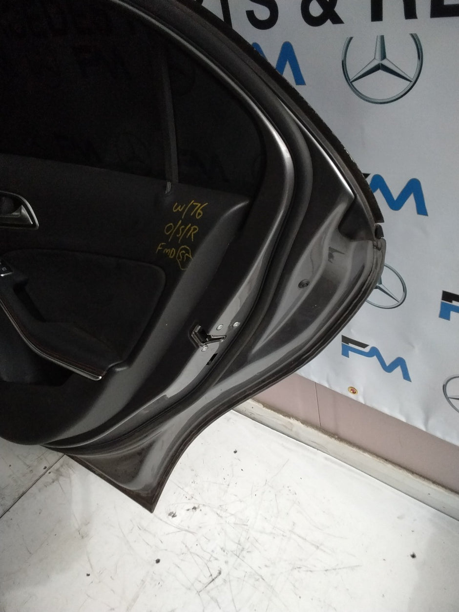 MERCEDES BENZ  A-CLASS W176 DRIVER SIDE REAR DOOR N/S/R COMPLETE GREY FMD55