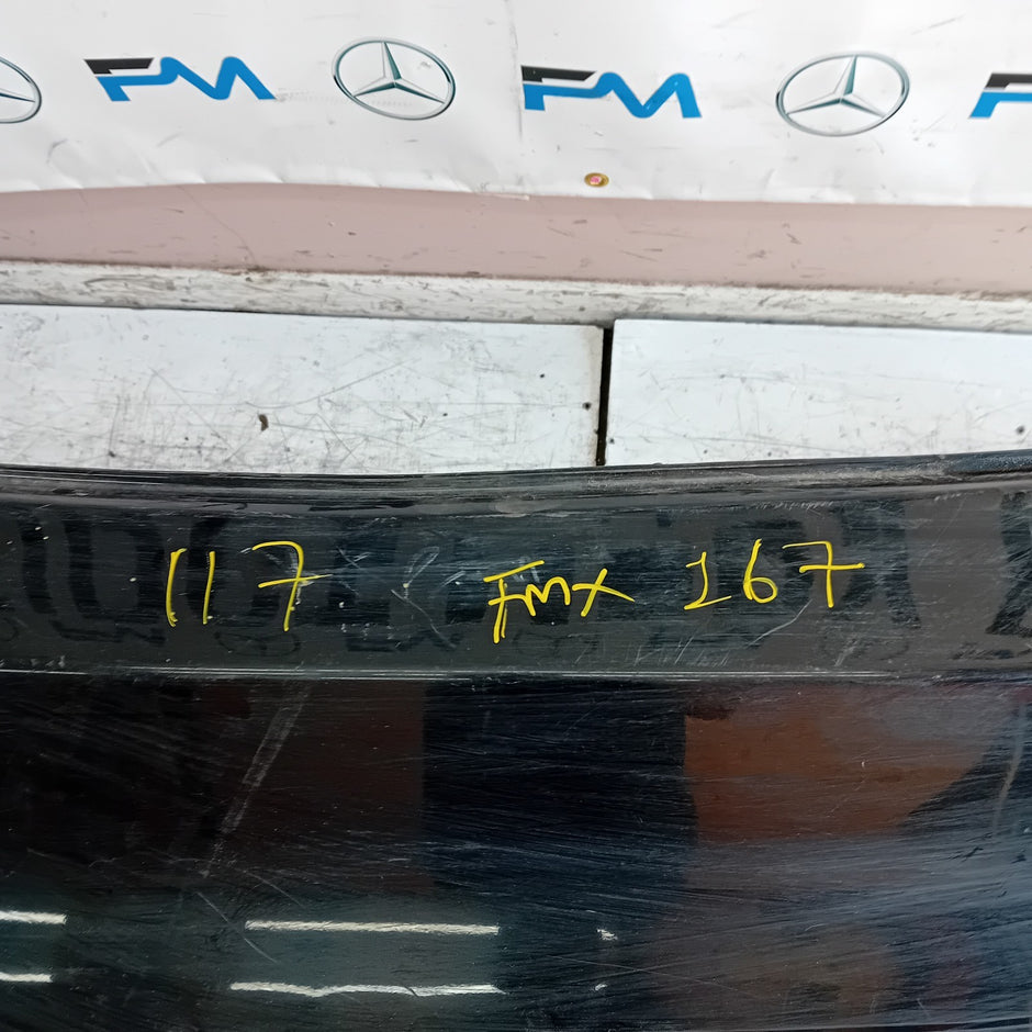 MERCEDES BENZ CLA W117 REAR BUMPER A1179053901 2018 BLACK  FMX167