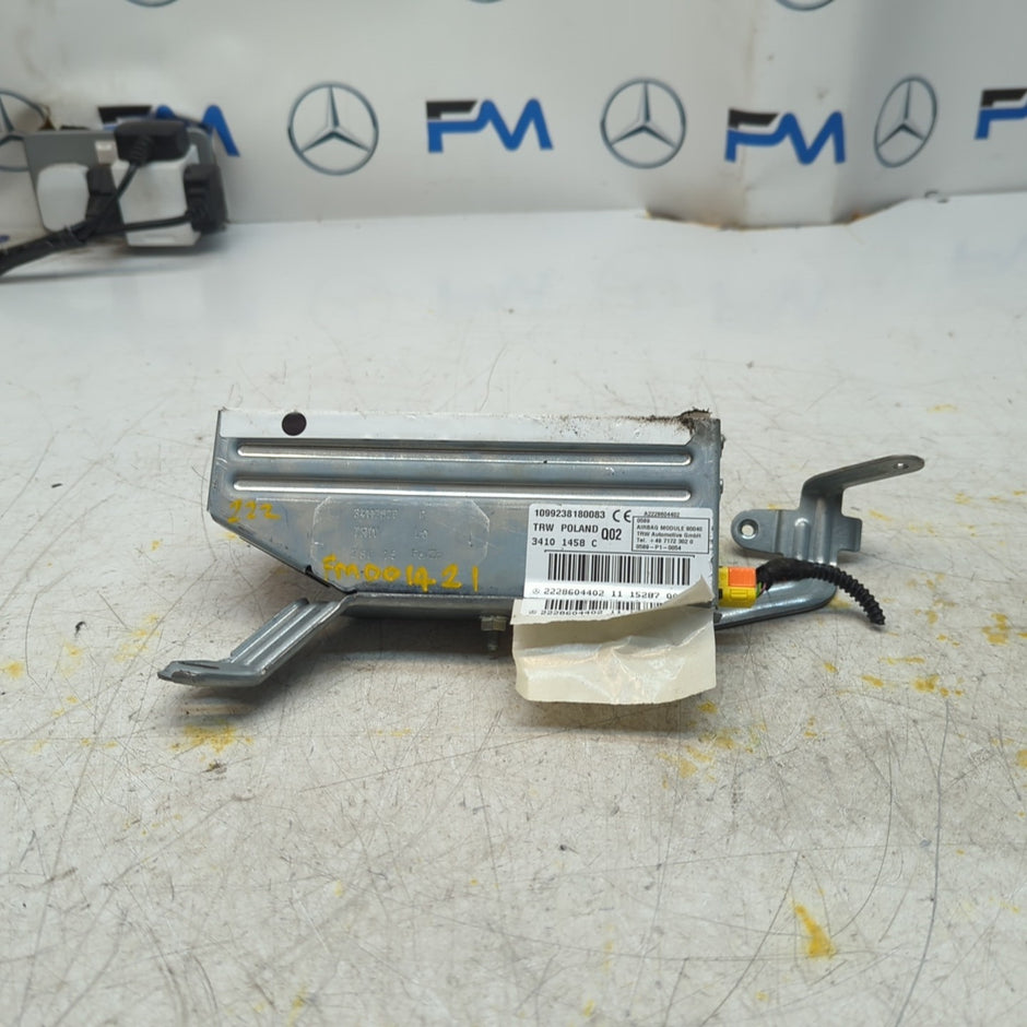 MERCEDES  S-CLASS W222 DRIVER REAR SIDE  AIRBAG MODULE A2228604402 FM001421