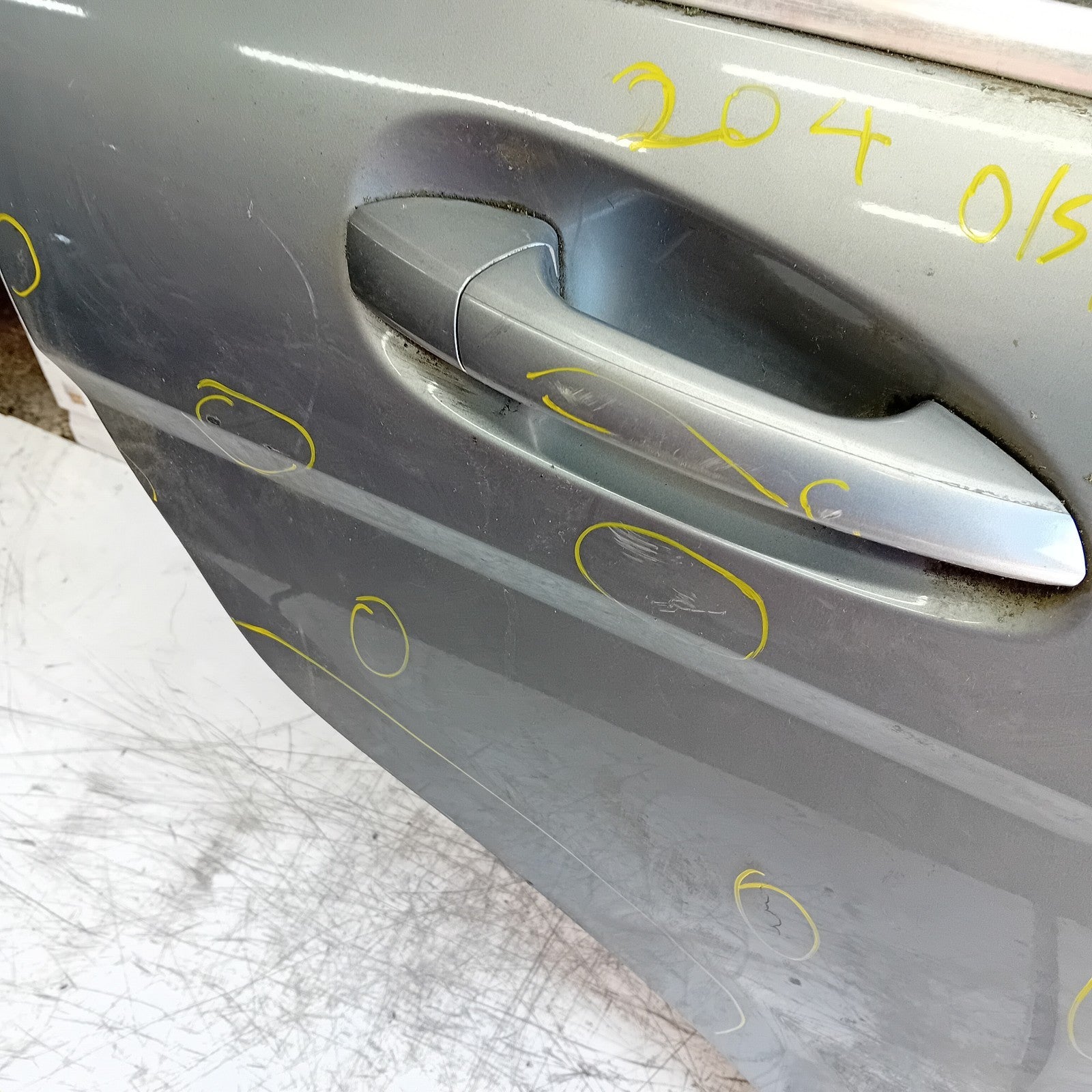 MERCEDES C-CLASS S204 EST DRIVER REAR DOOR OSR GREY 2008-14 FMD457