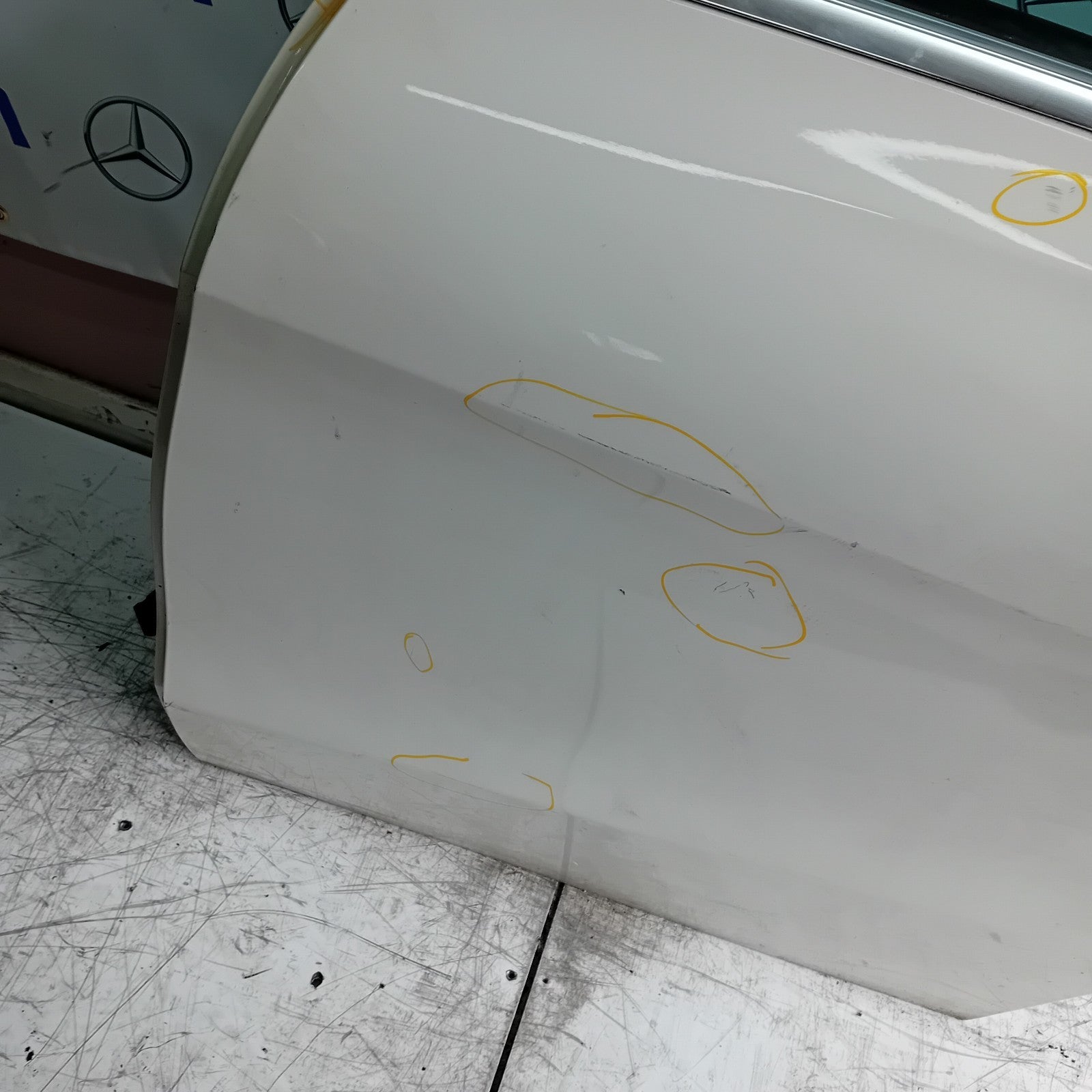 MERCEDES BENZ CLA W117 PASSENGER REAR DOOR NSR WHITE 2013-19 COMPLETE FMD199