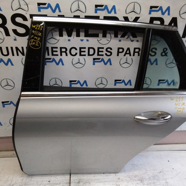 MERCEDES BENZ E-CLASS W213 PASSENGER SIDE REAR DOOR N/S/R COMPLETE SILVER FMD101