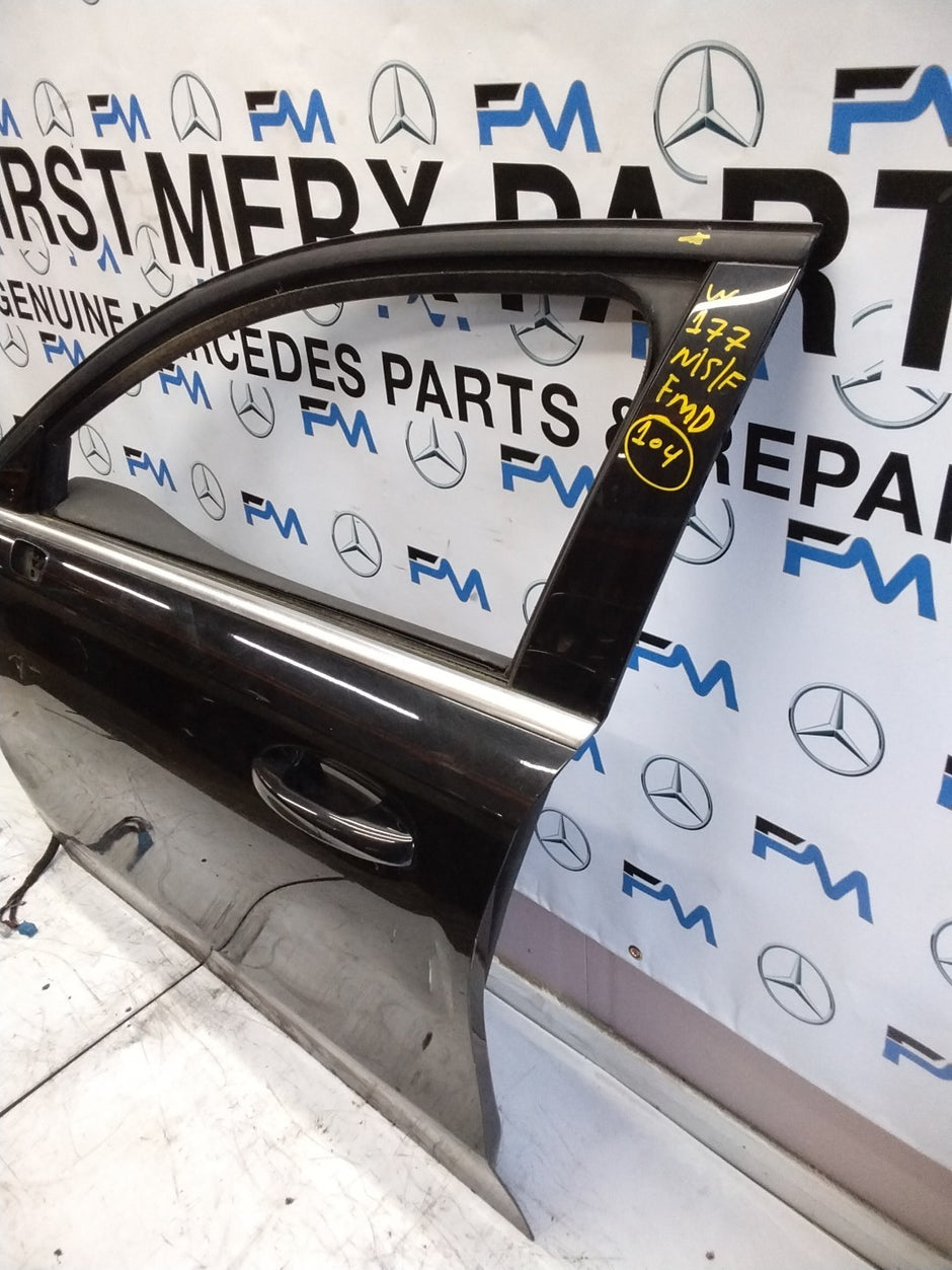 MERCEDES A-CLASS W177 PASSENGER SIDE FRONT DOOR N/S/F COMPLETE BLACK FMD104