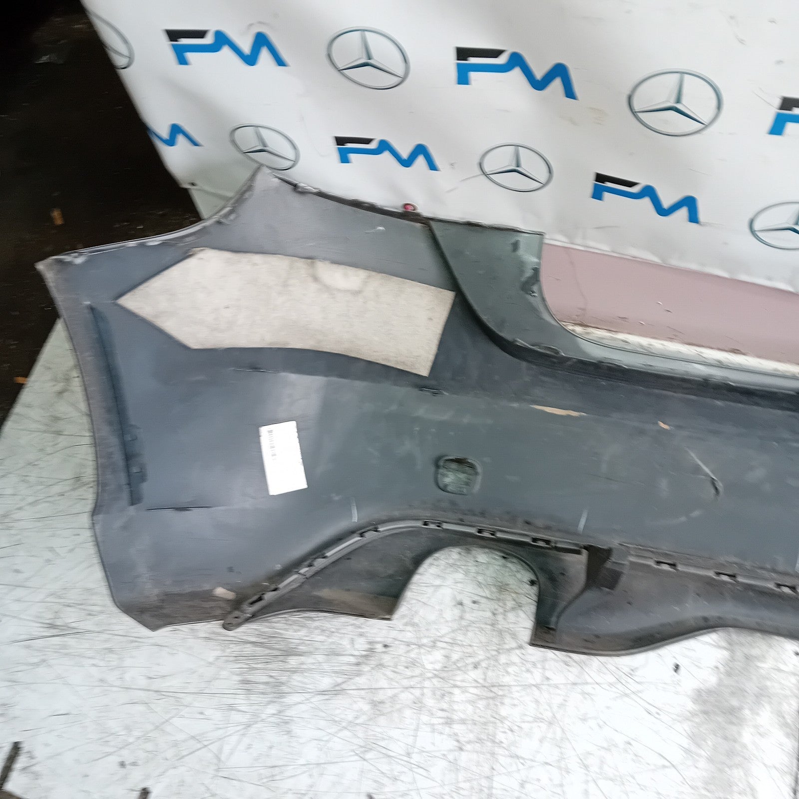 MERCEDES BENZ  A-CLASS W176 REAR BUMPER A1768850125 2012-18 GREY COMPLETE FMX11