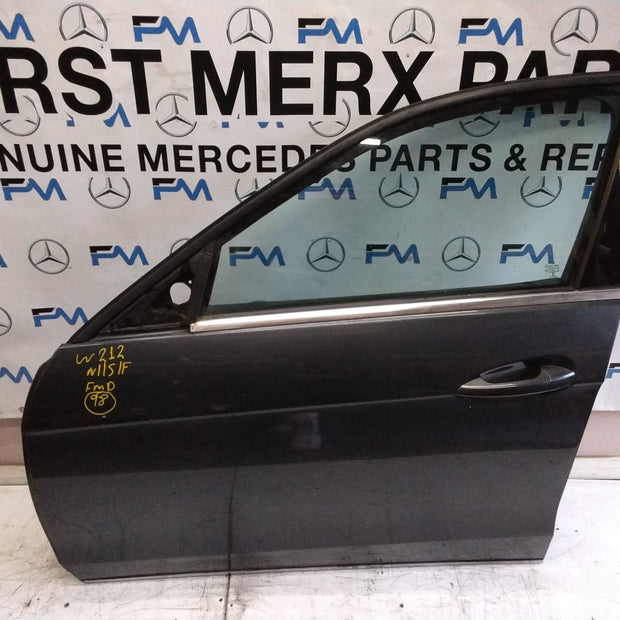 MERCEDES BENZ  E-CLASS W212 PASSENGER SIDE FRONT DOOR N/S/F COMPLETE GREY FMD98