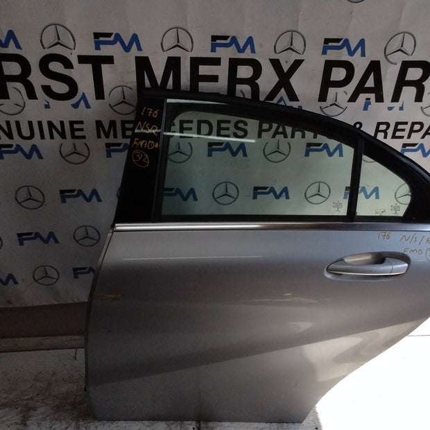 MERCEDES  A-CLASS W176 PASSENGER REAR DOOR NSR GREY 2012-2018 COMPLETE FMD312