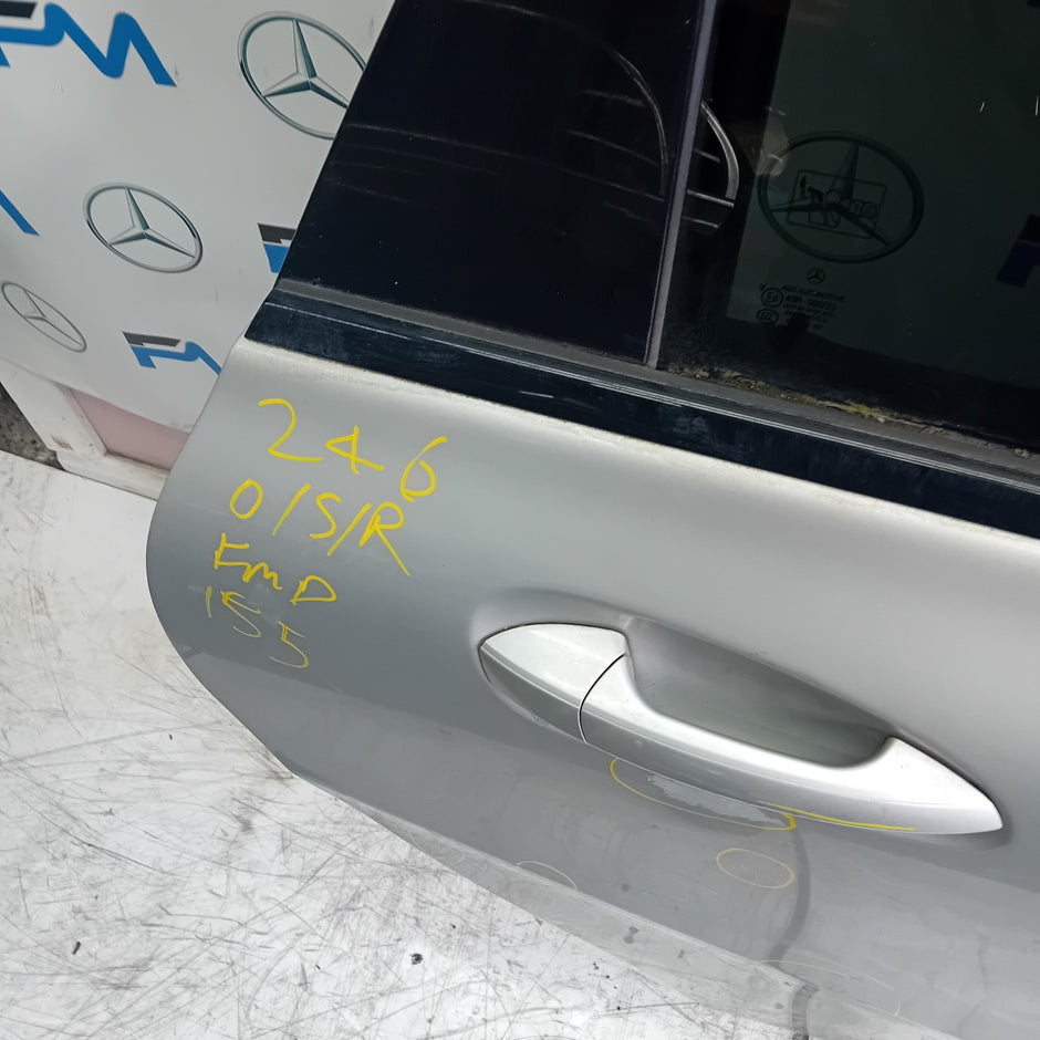 MERCEDES BENZ B-CLASS W246 DRIVER REAR DOOR O/S/R SILVER 2012-19 COMPLETE FMD155