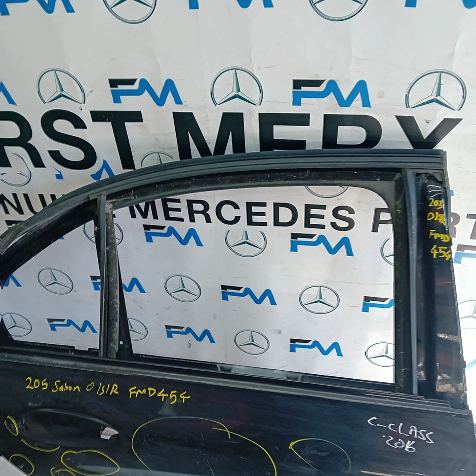 MERCEDES C-CLASS S205 SLN DRIVER REAR DOOR OSR BLACK 2014 ON  FMD454