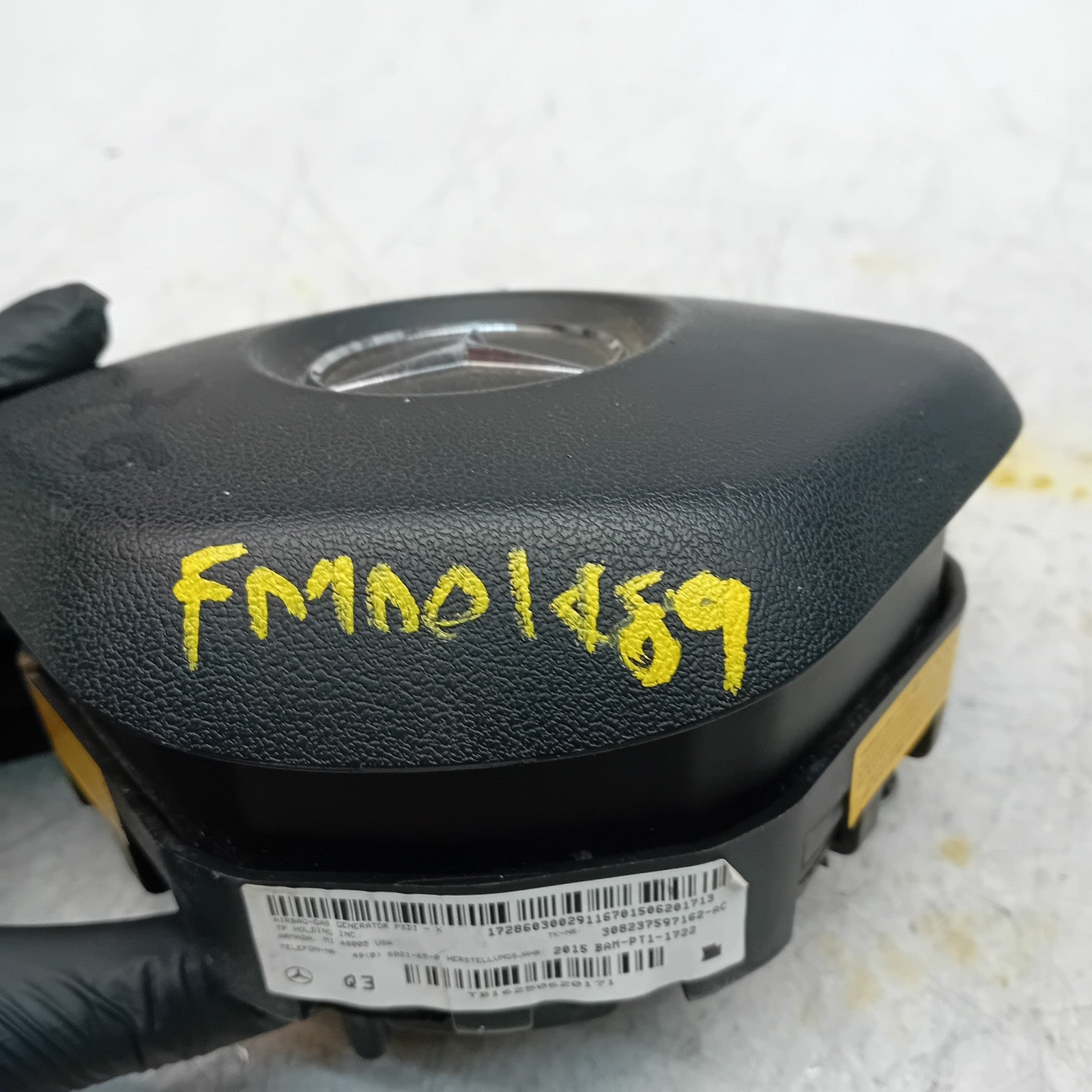 MERCEDES BENZ A-CLASS W176 STEERING WHEEL AIRBAG DRIVER OS RIGHT Q3 FM001489