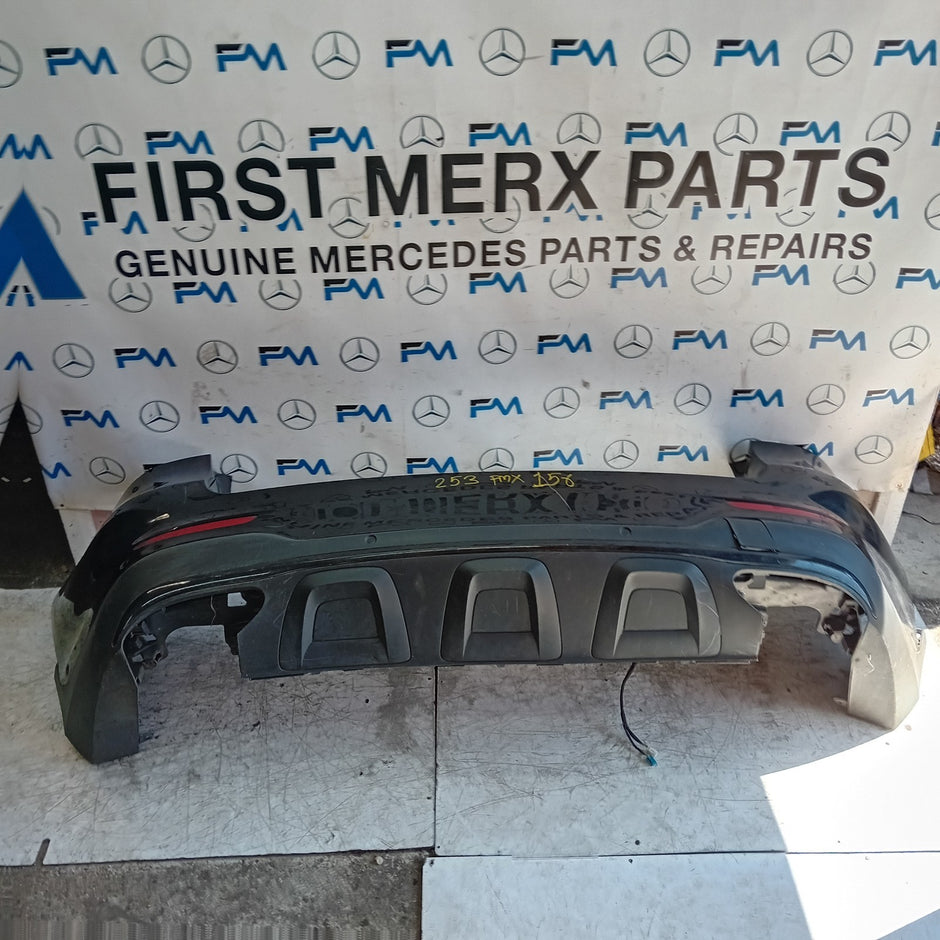 MERCEDES BENZ GLC W253 REAR BUMPER A2538850200 2016 BLACK COMPLETE FMX156