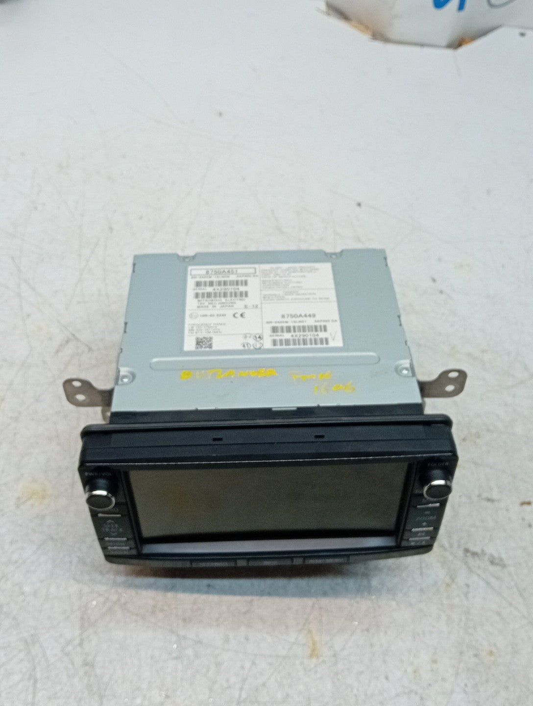 MITSUBISHI OUTLANDER 2018-2019 SAT NAV MULTIMEDIA SCREEN 8750A451 FM001606