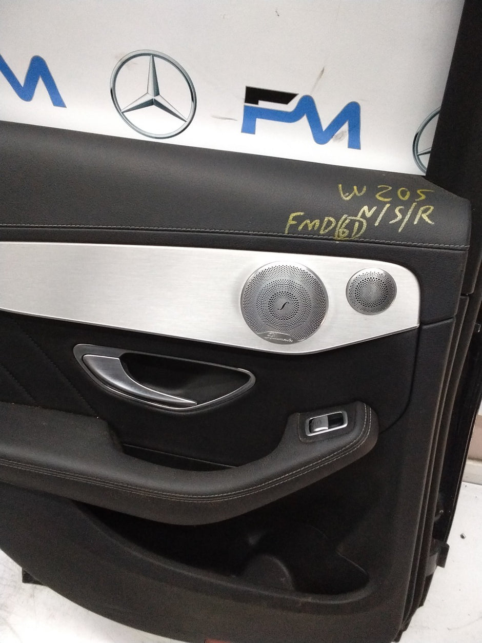 MERCEDES  BENZ  C-CLASS W205 PASSENGER SIDE REAR DOOR N/S/R COMPLETE GREY FMD61