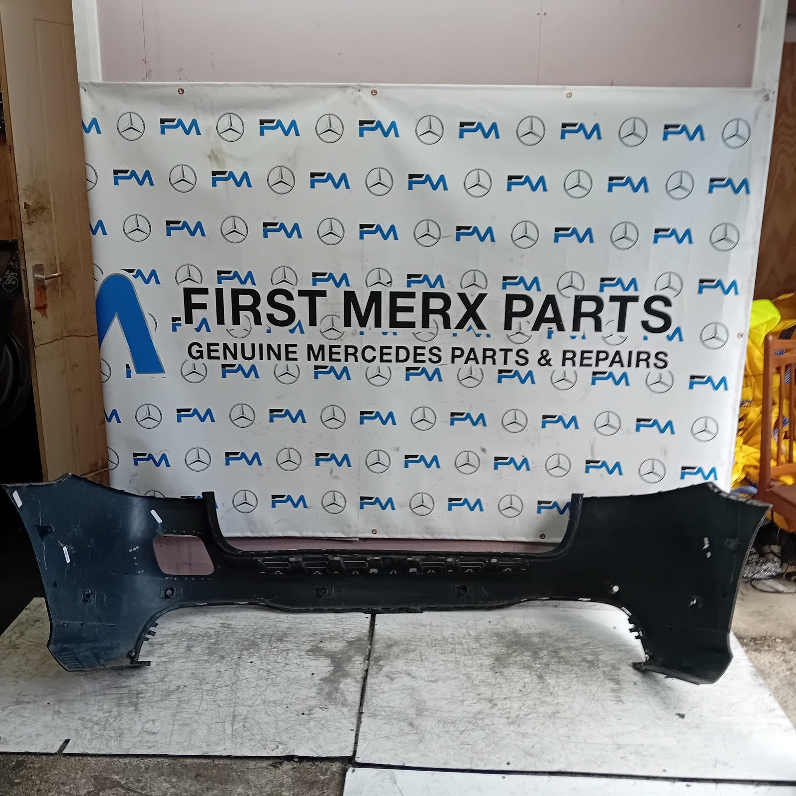 MERCEDES BENZ  GLE W166 SALOON REAR BUMPER SKIN BLACK 2016 A1668850938 FMX82