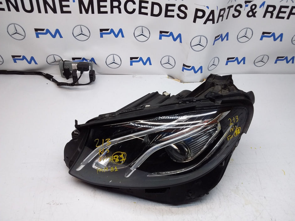 MERCEDES W213 E-CLASS PASSENGER NS HEADLIGHT A2139064104 FMH81 LED HIGH PERFORM 