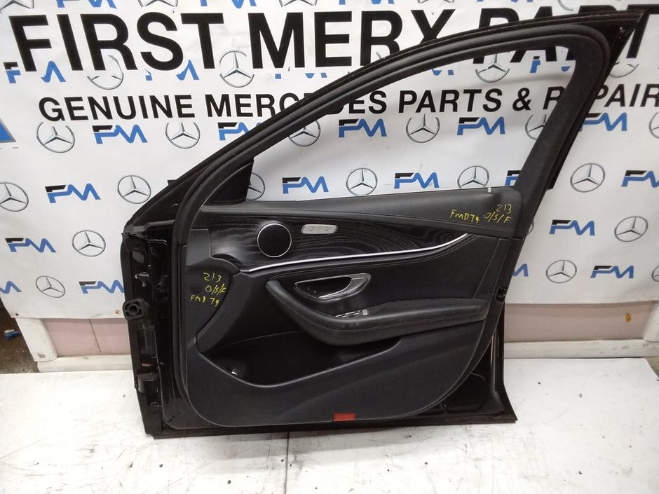 MERCEDES BENZ E-CLASS W213 DRIVER SIDE FRONT DOOR O/S/F COMPLETE BLACK FMD74