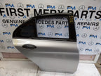 MERCEDES BENZ  C-CLASS W205 DRIVER SIDE REAR DOOR O/S/R COMPLETE SILVER FMD100