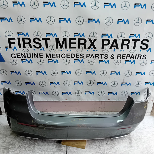 MERCEDES BENZ  A-CLASS W177 REAR BUMPER A1778804701 GREY 2018 COMPLETE FMX3