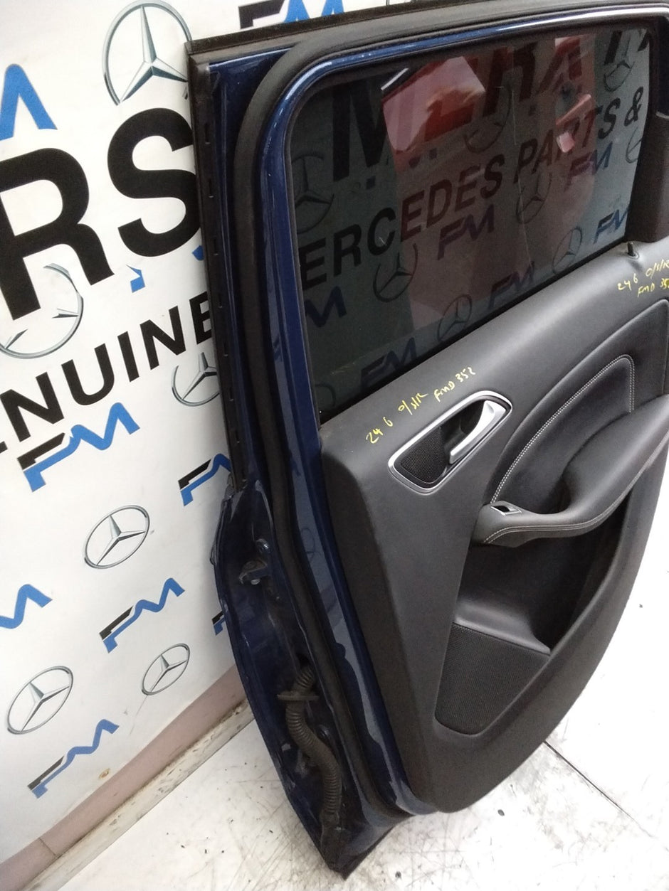 MERCEDES B-CLASS W246 DRIVER REAR DOOR OSR BLUE 2012-19 COMPLETE FMD352