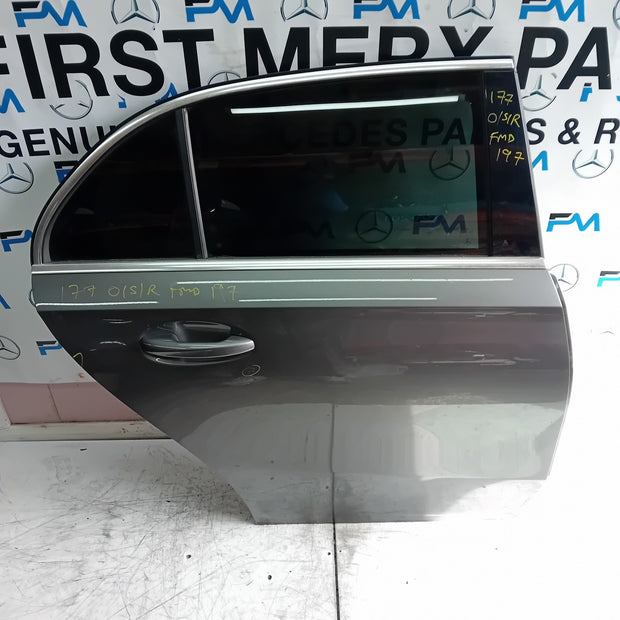 MERCEDES BENZ A-CLASS W177 DRIVER REAR DOOR OSR GREY 2018 ON COMPLETE FMD197