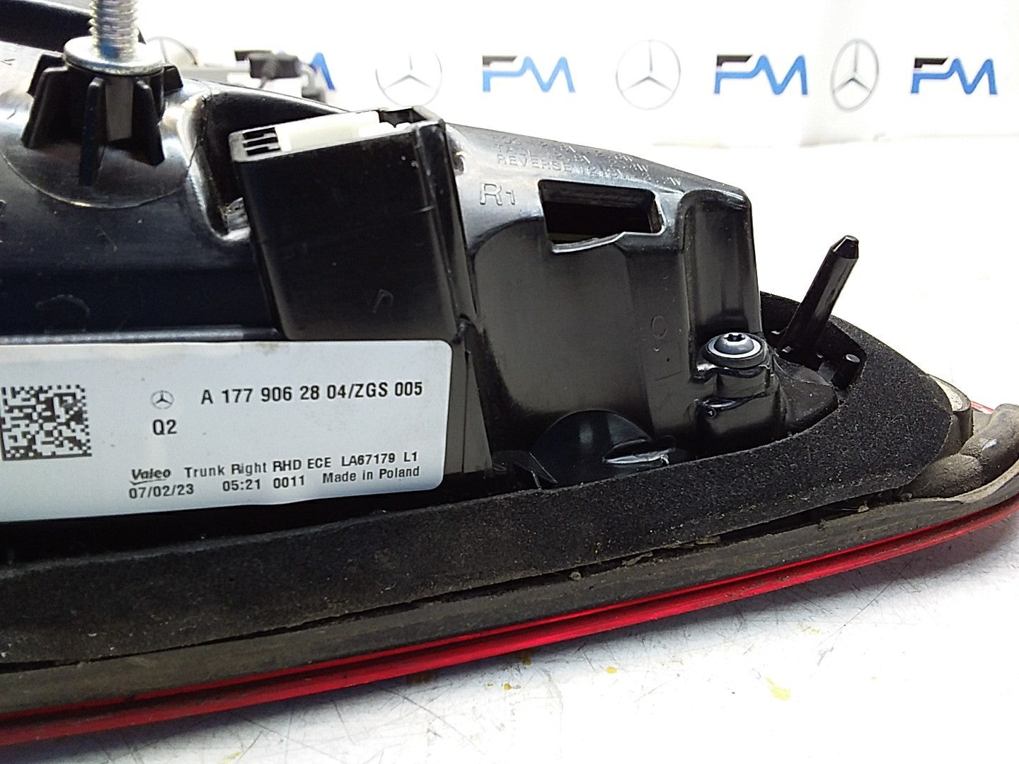 MERCEDES A-CLASS W177 DRIVER RIGHT OS REAR INNER TAIL LIGHT A1779062804 FMT257