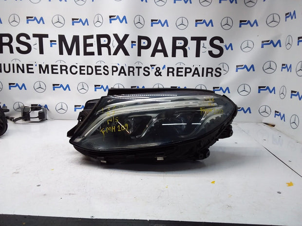 18 MERCEDES GLE W166 COMPLETE FACELIFT HEADLIGHT PASSENGER NS A1669064103 FMH109