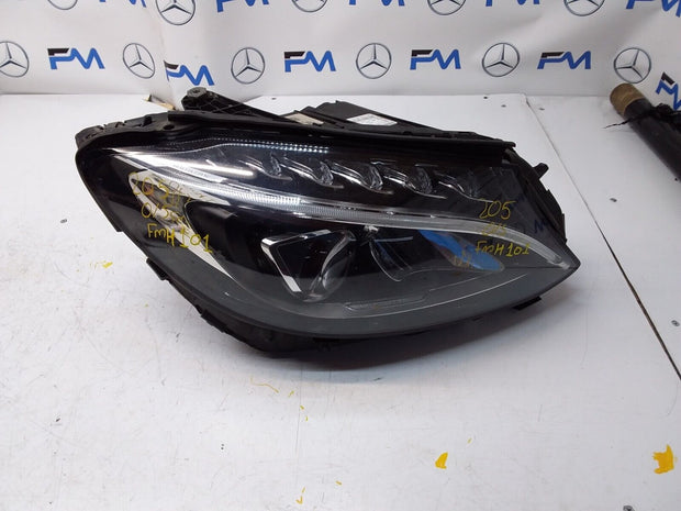 2018 MERCEDES C CLASS W205 HEADLIGHT FACELIFT DRIVER OS A2059067603 FMH101 