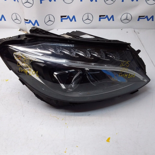 2018 MERCEDES C CLASS W205 HEADLIGHT FACELIFT DRIVER OS A2059067603 FMH101 
