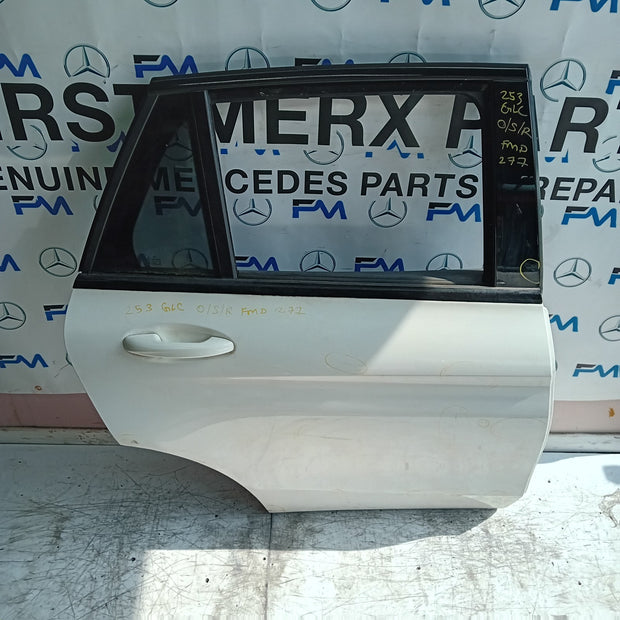 MERCEDES GLC X253 DRIVER REAR DOOR OSR 2016 ON WHITE COMPLETE FMD277