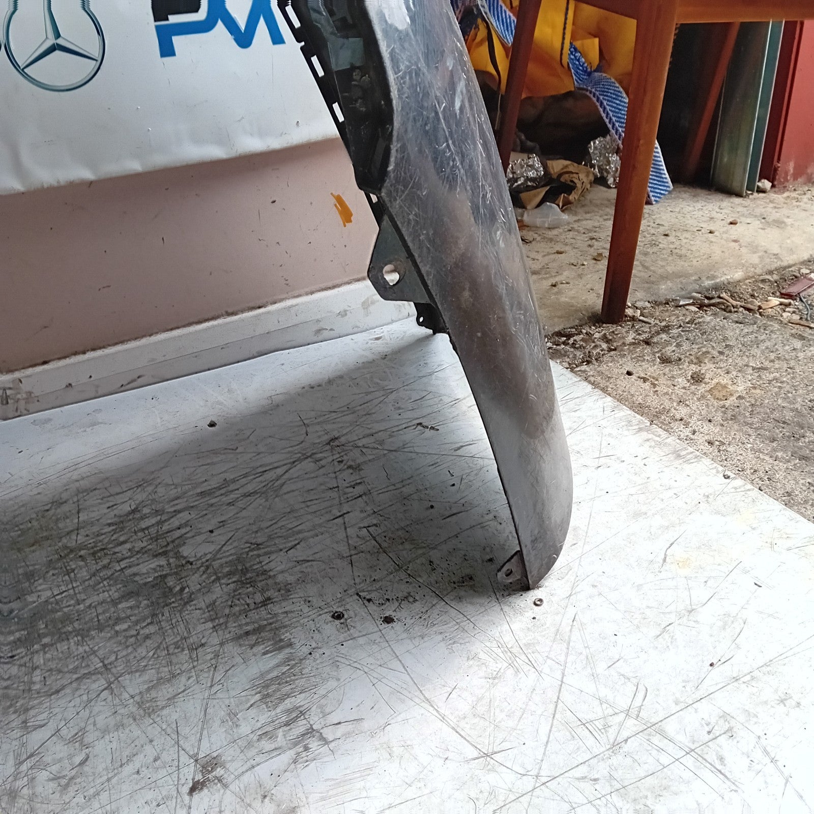 MERCEDES BENZ C-CLASS W205 SLN REAR BUMPER 2015 BLACK A2058850138 FMX53