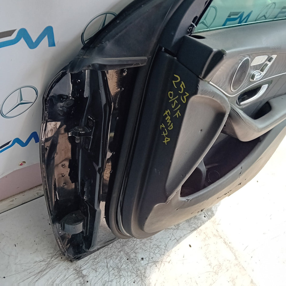 MERCEDES BENZ GLC X253 SLN DRIVER FRONT DOOR OSF 2016 ON BLACK COMPLETE FMD274